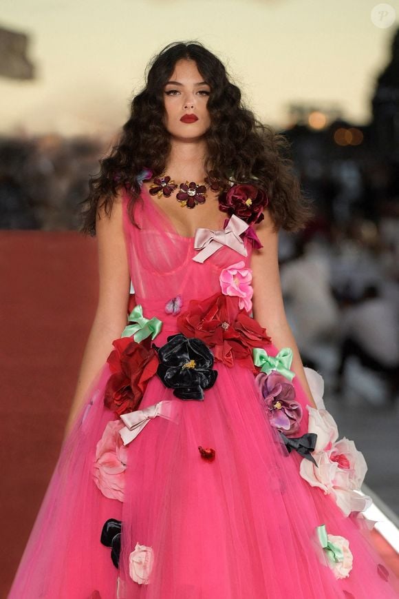 Deva Cassel (fille de Monica Bellucci et Vincent Cassel) défile pour Dolce & Gabbana à Venise, Italie, le 29 août 2021. Photo by Courtsey Dolce & Gabbana/Splash News/ABACAPRESS.COM