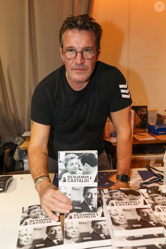 Benjamin Castaldi à la Halle Georges Brassens de Brive-la-Gaillarde, le 8 novembre 2024. Foire du Livre de Brive 2024. © Jean-Marc Lhomer / Bestimage