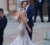 Invitée au mariage de Jeff Bezos et de Lauren Sanchez, Vittoria Ceretti a porté trois robes différentes dont une a beaucoup attiré l'attention des médias américains.
Vittoria Ceretti, compagne de Léonardo Dicaprio au mariage de Jeff Bezos et Lauren Sanchez juin 2025 @Backgrid UK/ Bestimage