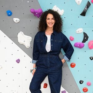 Linda Hardy ( actrice et mannequin - Miss France 1992 ) - Inauguration de la plus grande salle d'escalade du monde, Climb Up, à Aubervilliers le 12 mai 2022.

© Federico Pestellini / Panoramic / Bestimage