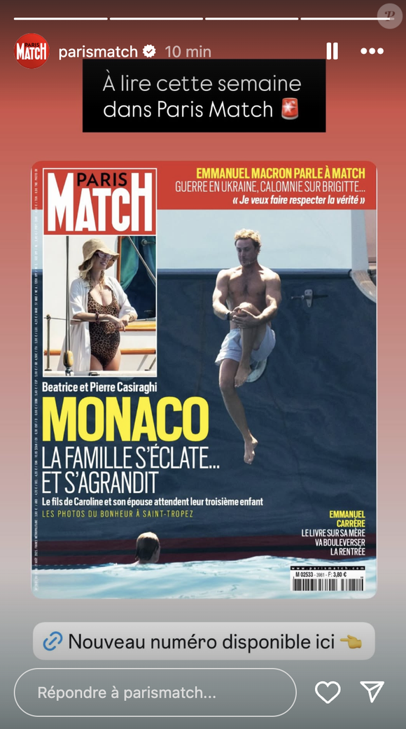 Un article à retrouver dans Paris Match, cette semaine