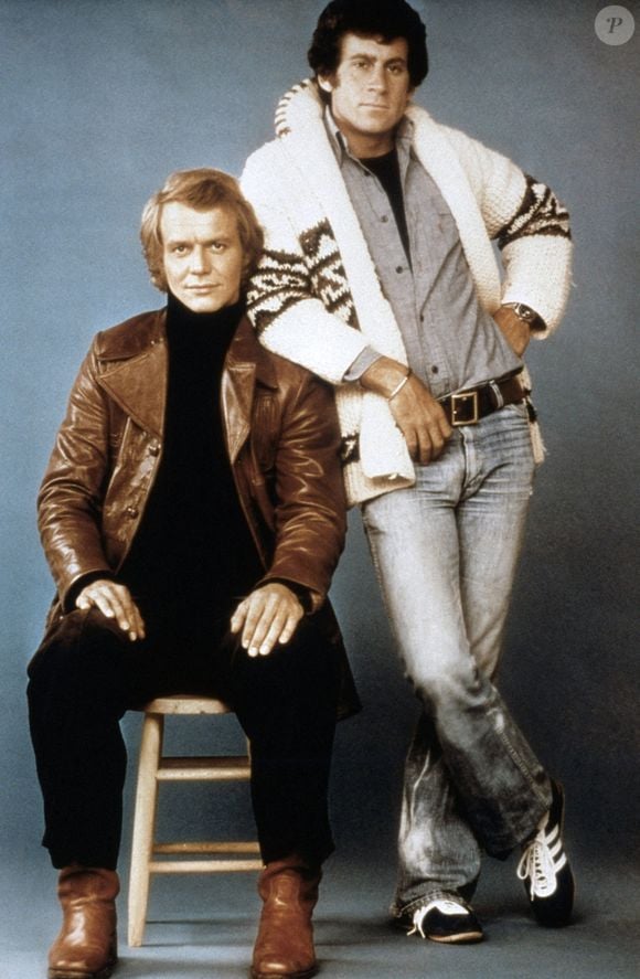 Starsky et Hutch de gauche à droite : David Soul, Paul Michael Glaser, 1975-1979 © Everett Collection Archive/ABACA