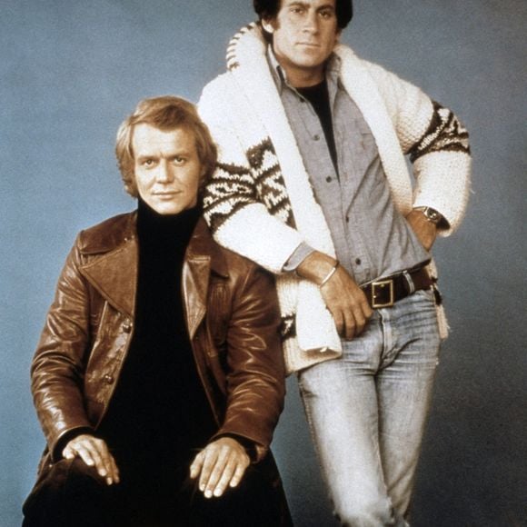 Starsky et Hutch de gauche à droite : David Soul, Paul Michael Glaser, 1975-1979 © Everett Collection Archive/ABACA