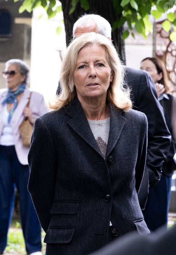 Claire Chazal - Obsèques de l'avocat Pierre-François Veil au Cimetière du Montparnasse à Paris le 8 mai 2026. © Tiphaine Libely/Bestimage