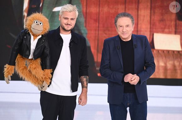 Exclusif - Jeff Panacloc et Michel Drucker - Enregistrement de l'émission Vivement dimanche au studio Rive Gauche, présentée par M.Drucker, diffusée le 07 septembre 2025 sur France 3.  © Guillaume Gaffiot / Bestimage