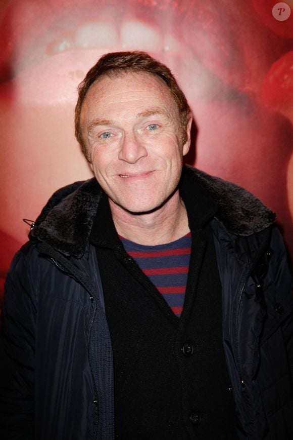 Christophe Hondelatte assistant à la première de 'Jupe Obligatoire' tenue au 'Théâtre du petit Gymnase' à Paris, France le 10 février 2014. Photo par Jerome Domine/ABACAPRESS.COM