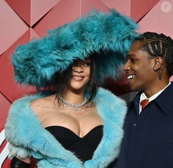 Rihanna, ASAP Rocky aux British Fashion Awards 2024 au Royal Albert Hall, à Londres, le 2 décembre 2024.