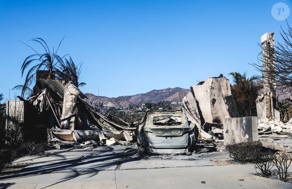 Après les incendies dévastateurs du 7 janvier 2025, les habitants d'Altadena (Calfiornie) tentent de prendre un nouveau départ, à l'instar du couple belge Nicolas Husson et Catherine De Pauw, résidant aux Etats-Unis depuis 24 ans dont 18 ans passés à Los Angeles. Le 12 janvier 2025. 
© Pieter-Jan Vanstockstraeten / Bestimage