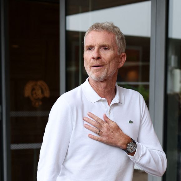 Denis Brogniart - Les célébrités au village lors des Internationaux de France de tennis de Roland Garros 2024 à Paris (20 mai - 9 juin 2024), le 31 mai 2024. 
© Jacovides / Moreau / Bestimage