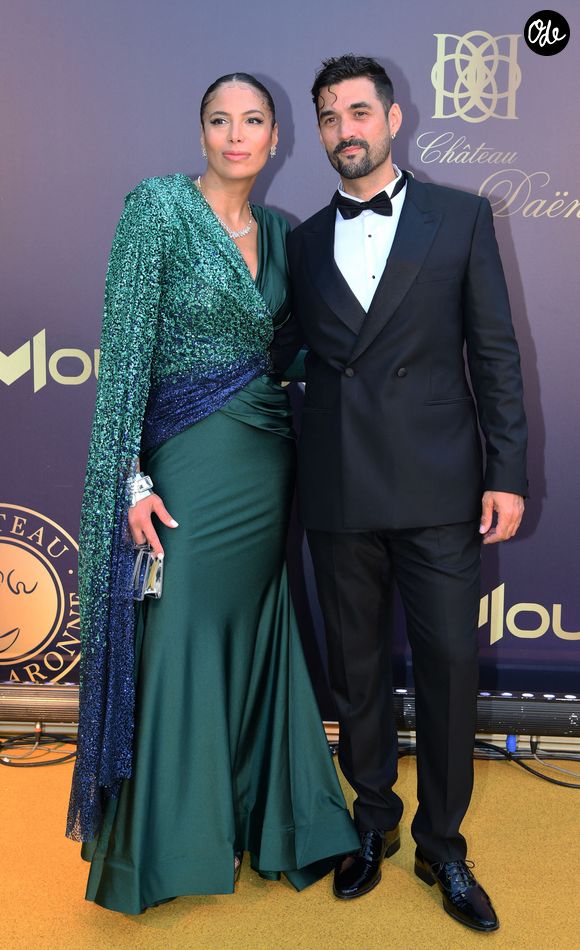 Zaho et son compagnon Florent Mothe - 9ème gala étoilé Patrick Mouratoglou (coach légendaire de S. Williams) au profit de la Fondation Champ'seed à la Mouratoglou Academy afin de soutenir les jeunes espoirs du tennis mondial à Biot. Photo par Agence / Bestimage