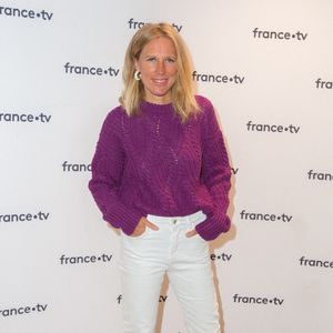 Agathe Lecaron lors de la conférence de presse de France Télévision au Pavillon Gabriel à Paris, en France, le 24 août 2021. Photo : Nasser Berzane/ABACAPRESS.COM