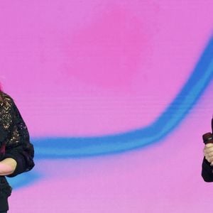 Jenifer Bartoli et Suzane - Enregistrement du concert "Nos voix pour toutes", au profit de La fondation des femmes, à l'Adidas Arena à Paris, diffusée le 11 décembre sur TMC
© Coadic Guirec-Cyril Moreau / Bestimage