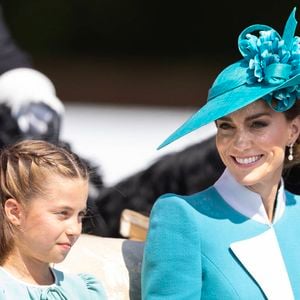 La princesse Catherine (Catherine "Kate" Middleton, princesse de Galles), la princesse Charlotte (La princesse Charlotte de Galles), la parade officielle d'anniversaire du roi Charles, The King's Birthday Parade 2025 (Trooping the Colour) à Londres, Royaume-Uni, le 14 juin 2025. ( DANA-No : 02619867 ) © Dana Press / Bestimage