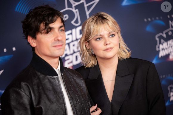 Tapis rouge des NRJ MUSIC AWARDS 2023. Louane et Florian Rossi assistent au tapis rouge des NRJ MUSIC AWARDS 2023, au Palais des Festivals, à Cannes. Le 10 novembre 2023. Photo by Shootpix/ABACAPRESS.COM