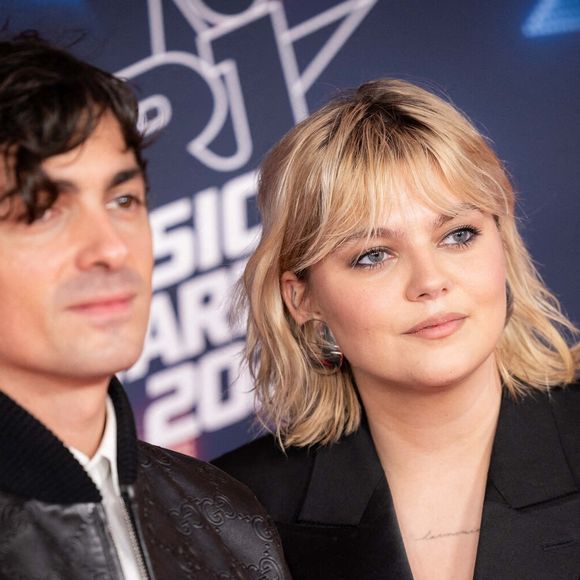 Tapis rouge des NRJ MUSIC AWARDS 2023. Louane et Florian Rossi assistent au tapis rouge des NRJ MUSIC AWARDS 2023, au Palais des Festivals, à Cannes. Le 10 novembre 2023. Photo by Shootpix/ABACAPRESS.COM