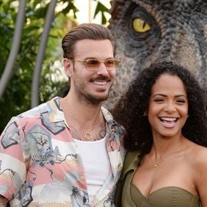 Christina Milian et son mari M Pokora (Matt Pokora) à la première du film "Jurassic World Dominion" à Los Angeles, le 6 juin 2022.
