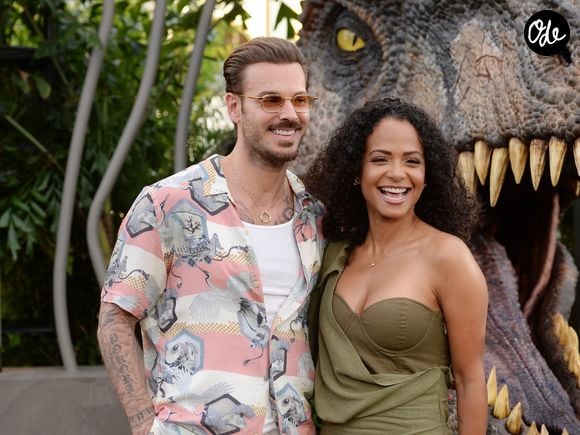 Christina Milian et son mari M Pokora (Matt Pokora) à la première du film "Jurassic World Dominion" à Los Angeles, le 6 juin 2022.