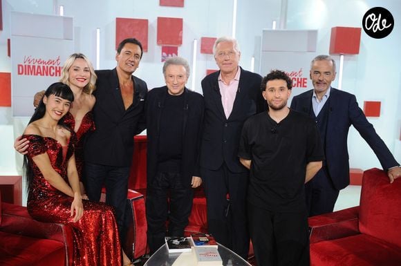 Exclusif - Lorie Lina, Joy Esther, Dany Brillant, Michel Drucker, Bertrand Beyern, Youness Hanifi et Franck Ferrand - Enregistrement de l'émission Vivement dimanche spéciale Paris, au studio Rive Gauche, presentée par M. Drucker le 16 septembre 2026 avec une diffusion sur France 3 le 20/09/2026. Guillaume Gaffiot/Bestimage