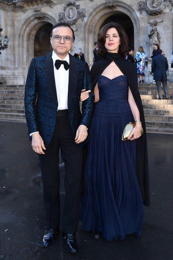 Bertrand Burgalat et sa femme Vanessa Seward arrivent au gala du 350ème anniversaire de l'Opéra Garnier à Paris, France, le 8 mai 2019. © Giancarlo Gorassini/Bestimage