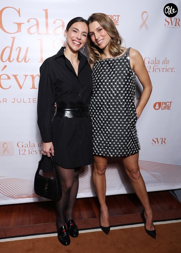 Marine Lorphelin (Miss France 2013) et Laury Thilleman (Miss France 2011) lors de la première édition du gala caritatif 'le Gala du 12 Fevrier' au profit des grands brûlés dans les salons de l'Hotel Royal Monceau © Denis Guignebourg/BestImage |
