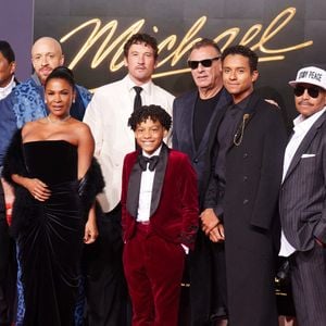 Prince Michael Jackson, Jr, Prince Michael Joseph Jackson, II Bigi, Jackie Jackson, Jermaine Jackson, Jaafar Jackson, Juliano Valdi, Marlon Jackson, Jermajesty Jackson - Première du biopic "Michael" à Berlin, le 10 avril 2026. © API / BESTIMAGE