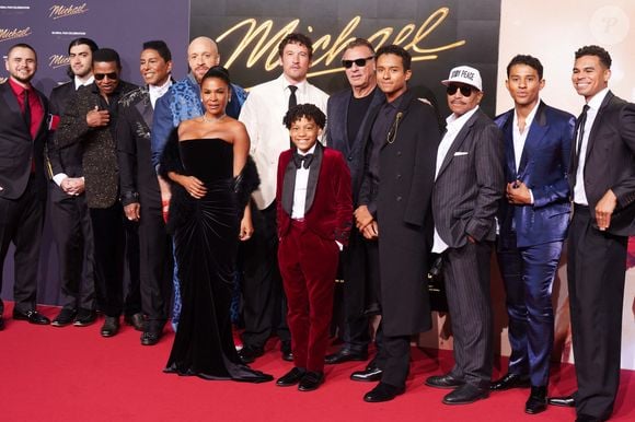 Prince Michael Jackson, Jr, Prince Michael Joseph Jackson, II Bigi, Jackie Jackson, Jermaine Jackson, Jaafar Jackson, Juliano Valdi, Marlon Jackson, Jermajesty Jackson - Première du biopic "Michael" à Berlin, le 10 avril 2026. © API / BESTIMAGE