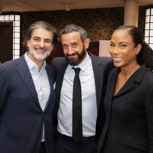 Exclusif - Stéphane Hasbanian, Cyril Hanouna, Christine Kelly au déjeuner du Chinese Business Club, avec C.Hanouna comme invité d’honneur, à Paris, France, le 19 juin 2025. © Jack Tribeca/Bestimage