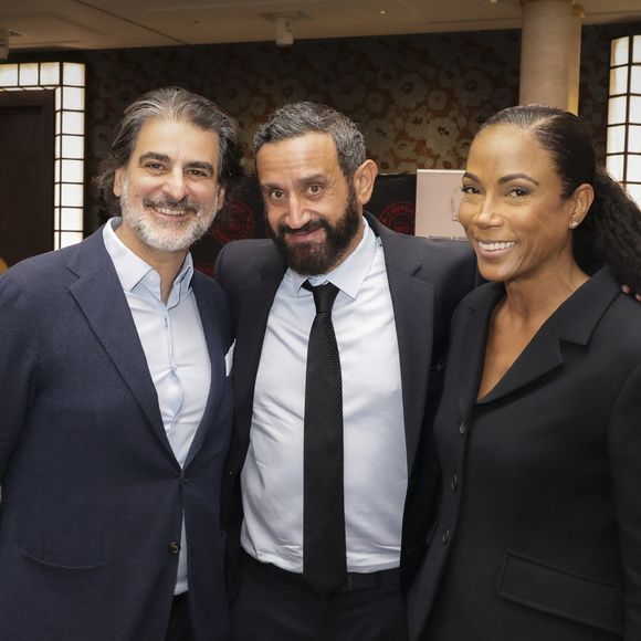 Exclusif - Stéphane Hasbanian, Cyril Hanouna, Christine Kelly au déjeuner du Chinese Business Club, avec C.Hanouna comme invité d’honneur, à Paris, France, le 19 juin 2025. © Jack Tribeca/Bestimage