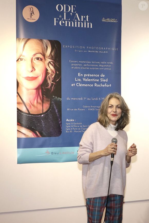 Exclusif - Lio lors de l'exposition "Ode à l'art féminin" à la galerie Amarrage à Saint-Ouen. Le 2 mars 2023
© Cédric Perrin / Bestimage