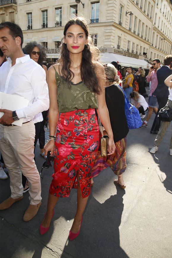 Tatiana Silva - Arrivées au défilé de mode "Fendi", collection Haute-Couture automne-hiver 2018/2019, à Paris. Le 4 juillet 2018