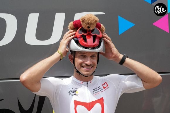 Exclusif - Mathieu Blanchard lors de “L'Etape du Coeur” de l’association Mécénat Chirurgie Cardiaque, le 16 juillet 2026. 

© Anne-Sophie Guebey/Bestimage