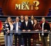 Bruno Guillon va présenter un nouveau jeu sur France 2.
Exclusif - Bruno Guillon, Lola Dubini, Bruno Solo, Gil Alma, Max Boublil, Anne Roumanoff, Florent Peyre en backstage de l'enregistrement de l'émission "Qui Ment?" présentée par B.Guillon et diffusée sur France 2, à Saint-Denis, Seine Daint-Denis, France. © Jeremy Melloul/Bestimage