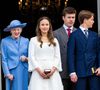 Les jumeaux sont apparus élégants dans des tenues sobres et traditionnelles.

Fredensborg, DANEMARK Le roi Frederik de Danemark, la reine Mary de Danemark, le prince héritier Christian, la princesse Isabella de Danemark, le prince Vincent de Danemark, la princesse Josephine de Danemark et la reine Margrethe de Danemark, lors de la confirmation des jumeaux à l'église du palais de Fredensborg au Danemark. Photo par Backgrid USA / Bestimage