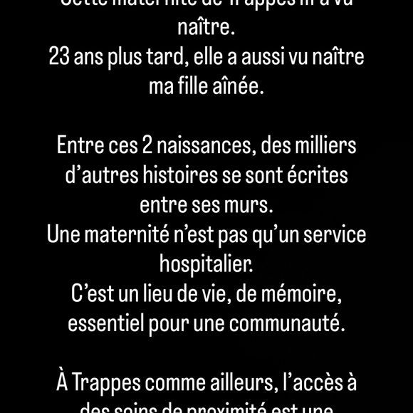 Omar Sy a pris la parole dans sa story Instagram concernant la fermeture de la maternité. Capture d'écran Instagram
