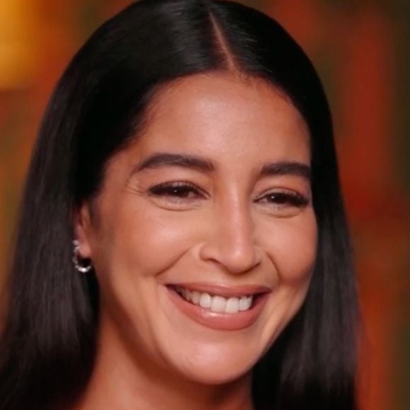 Leila Bekhti - face à Audrey Crespo-Mara - dans le "Portrait de la semaine" pour l'émission Sept à Huit diffusée sur TF1 ce dimanche 9 mars 2025. (Capture d'écran).