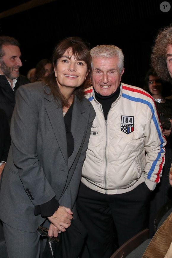 Exclusif - Valérie Perrin-Lelouch et son mari Claude Lelouch - Personnalités au spectacle "Claude Lelouch - Le ciné Spectacle Symphonique", pour célébrer ses 60 ans de metteur en scène et ses 50 films, à la Salle Pleyel à Paris. Le 15 novembre 2023 © Bertrand Rindoff / Bestimage