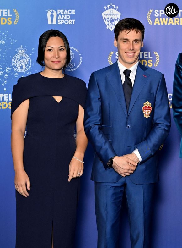 Marie et Louis Ducruet, Marie José Pérec et le prince Albert II de Monaco durant le photocall des Sportel Awards 2025 au Grimaldi Forum à Monaco, le 20 octobre 2025.
Les Sportel Awards sont une compétition internationale visant à récompenser les plus belles images de sport de l'année dans le cadre du Sportel qui est un salon international du sport et des médias qui se déroule en Principauté. © Bruno Bebert/Bestimage