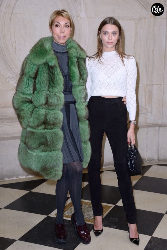 Mathilde Meyer et Héloïse Agostinelli assistent au défilé Christian Dior dans le cadre de la Semaine de la mode de Paris – Prêt-à-porter femme automne-hiver 2018/2019, à Paris, en France, le 27 février 2018. Photo : Aurore Marechal/ABACAPRESS.COM