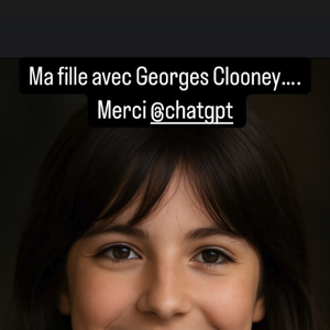 “Ma fille avec George Clooney…”, précise Estelle Denis