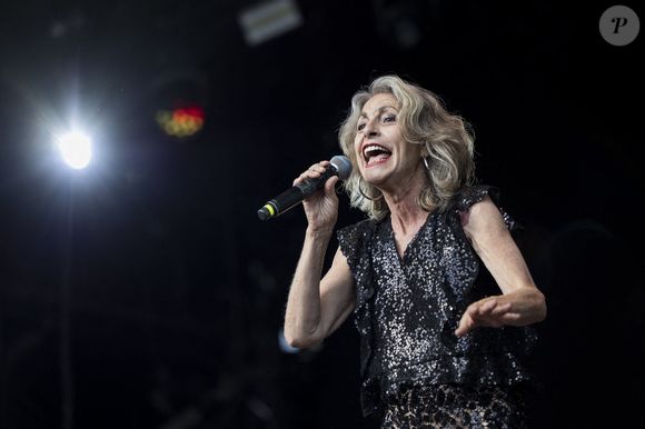 Lio lors du spectacle "Totalement 80" a Aywaille en Belgique le 02 juillet 2023 - Photo par Anceau C/Belpress/ANDBZ/ABACAPRESS.COM