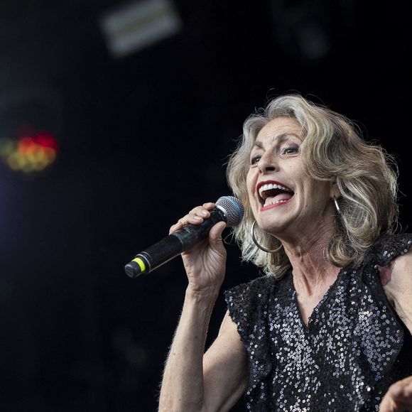 Lio lors du spectacle "Totalement 80" a Aywaille en Belgique le 02 juillet 2023 - Photo par Anceau C/Belpress/ANDBZ/ABACAPRESS.COM