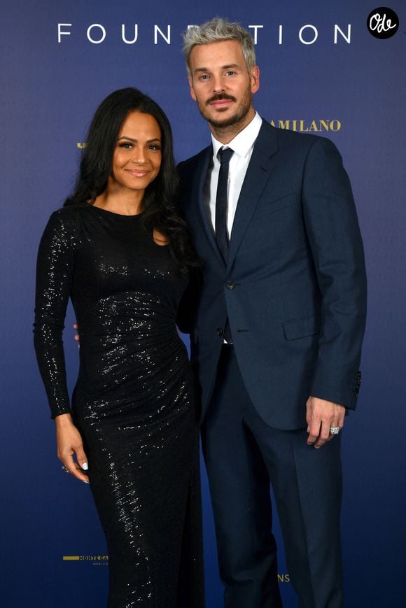 Christina Milian et son mari M. Pokora (Matt Pokora) - Photocall du gala annuel de la Fondation Elina Svitolina au Yacht Club de Monaco. Le 2 décembre 2022. © Bruno Bebert / Bestimage