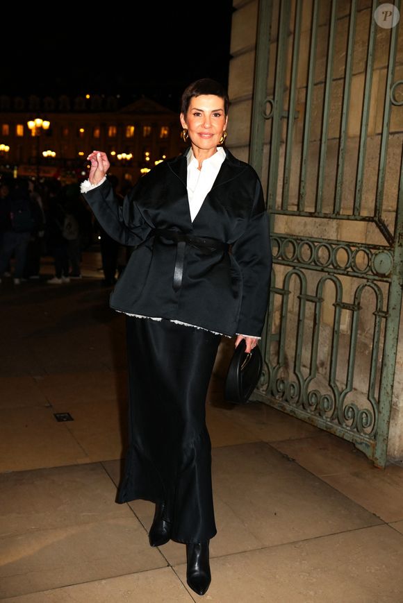 Cristina Cordula - Arrivées au défilé Giambattista Valli Haute Couture Printemps/Eté 2025 lors de la fashion week à Paris le 27 janvier 2025.

© Lucia Sabatelli / Bestimage