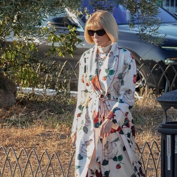 À 75 ans, elle conserve ses fonctions stratégiques chez Condé Nast et à l’international.

Anna Wintour et Isabella Rossellini ont été aperçues arrivant ensemble au défilé de mode D&G à Rome. Les deux icônes de style formaient un duo marquant lors de cet événement exclusif, le 14 juillet 2025. @Backgrid UK/ Bestimage