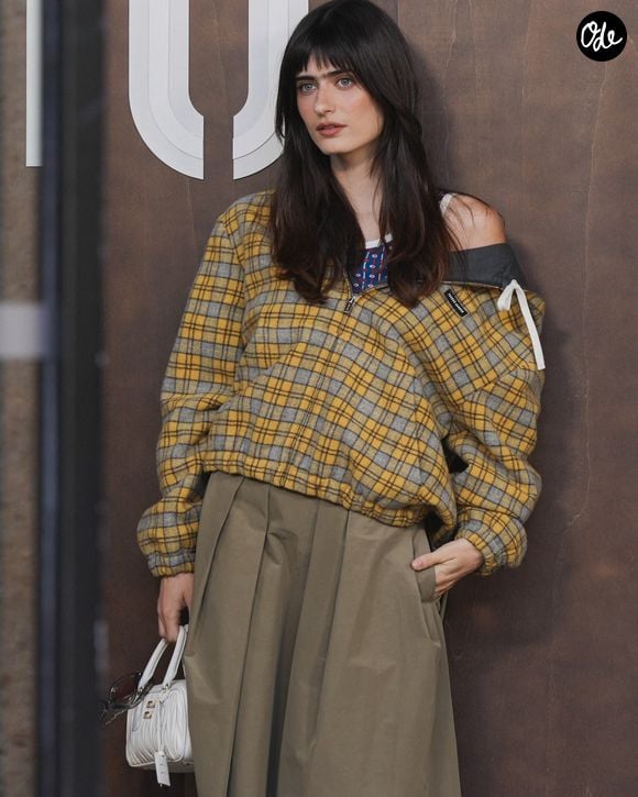 Marguerite Dedeyan au défilé Miu Miu prêt-à-porter Femme Printemps-Été 2027 lors de la Fashion Week de Paris, le 4 octobre 2026.

© Lucia Sabatelli / Bestimage