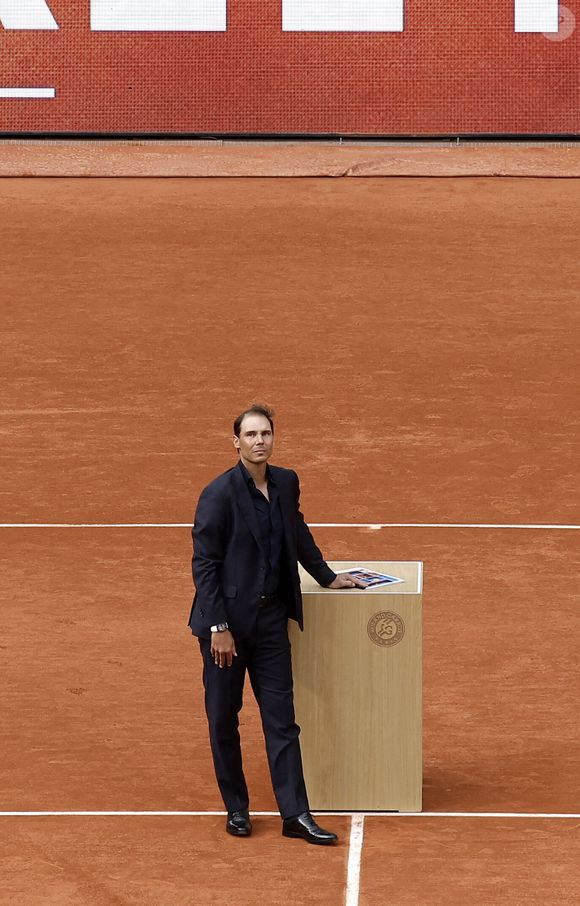 Cérémonie d'hommage pour Rafael Nadal le 25 mai 2025 à Roland Garros. © Cyril Moreau-Dominique Jacovides / Bestimage