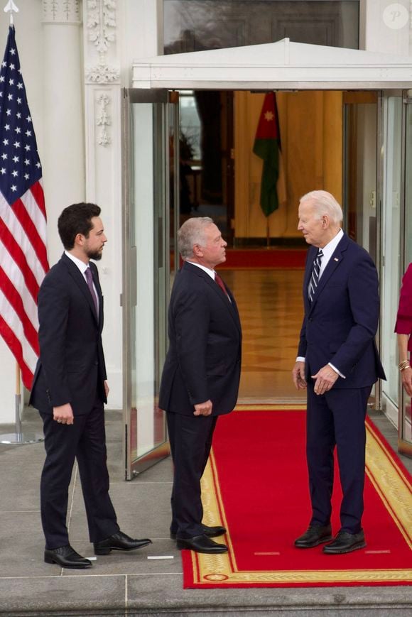 Joe Biden reçoit le roi Abdallah II de Jordanie à la Maison Blanche à Washington DC.