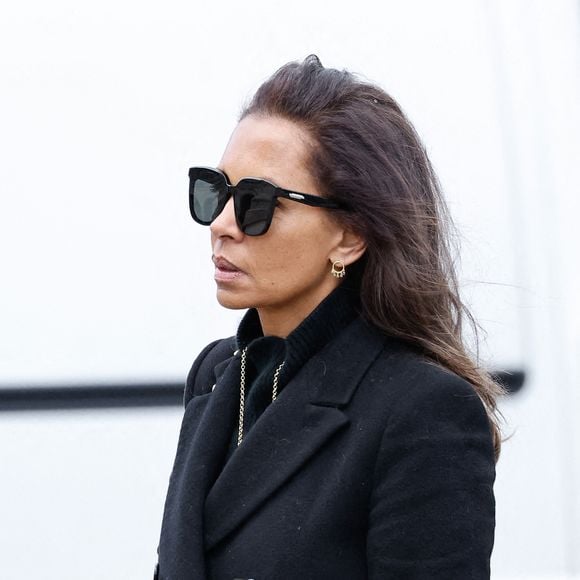 Karine Le Marchand - Obsèques d'Isabelle Mergault à la Coupole du Père-Lachaise à Paris le 30 mars 2026. © Cyril Moreau - Dominique Jacovides / Bestimage