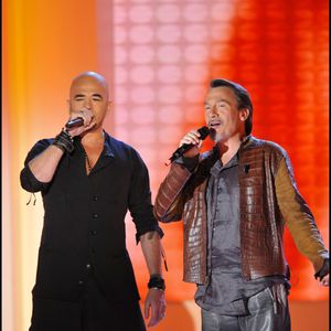 Florent Pagny et Pascal Obispo en 2011 lors de l'émission "Vivement dimanche"