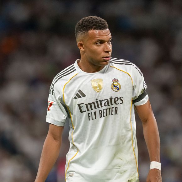 Kylian Mbappé du Real Madrid CF lors d'un match de La Liga. 4 octobre 2025. © PsnewZ/Bestimage